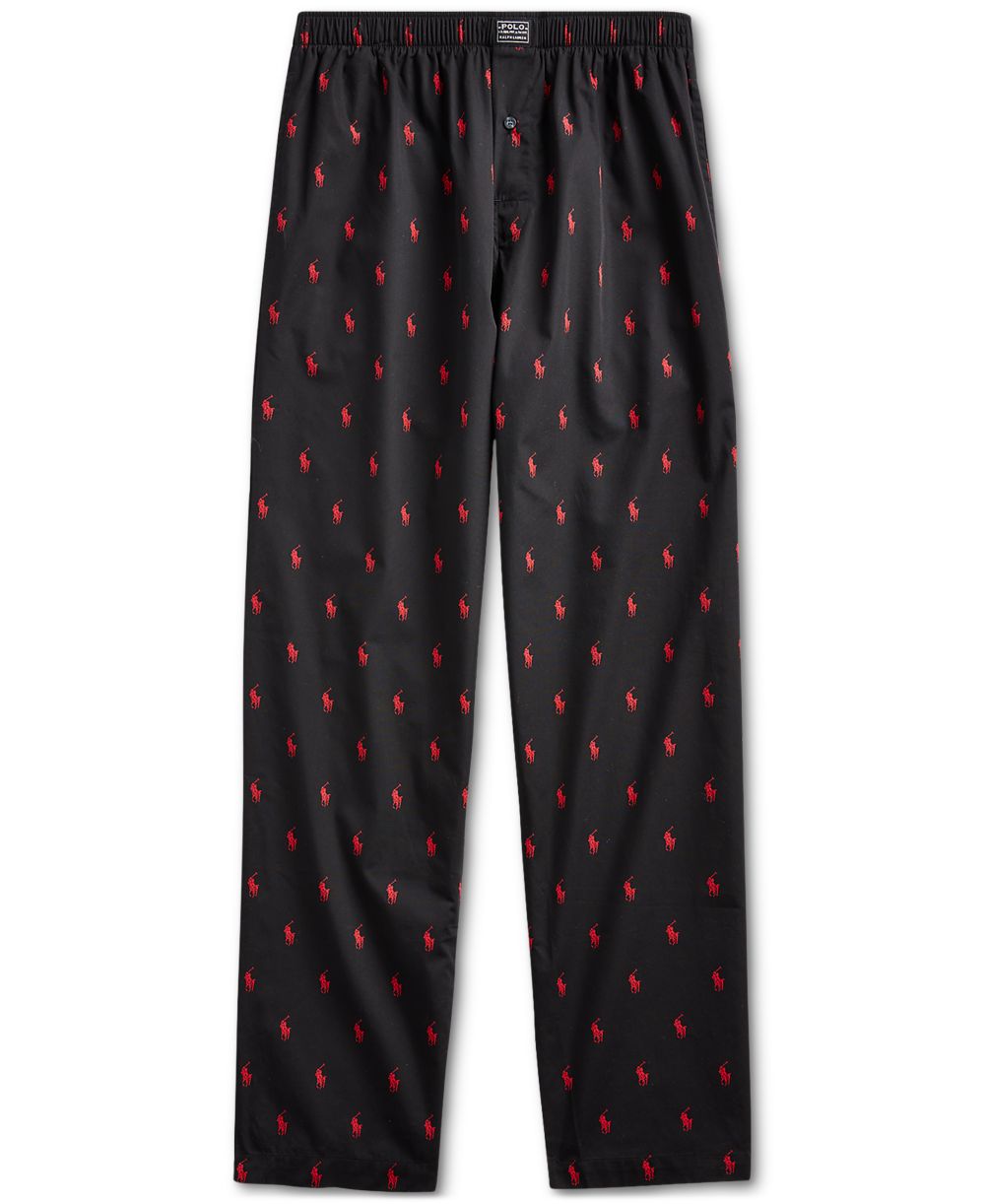Men's Cotton Jersey Sleep Shirt & Polo Player Pajama Pants