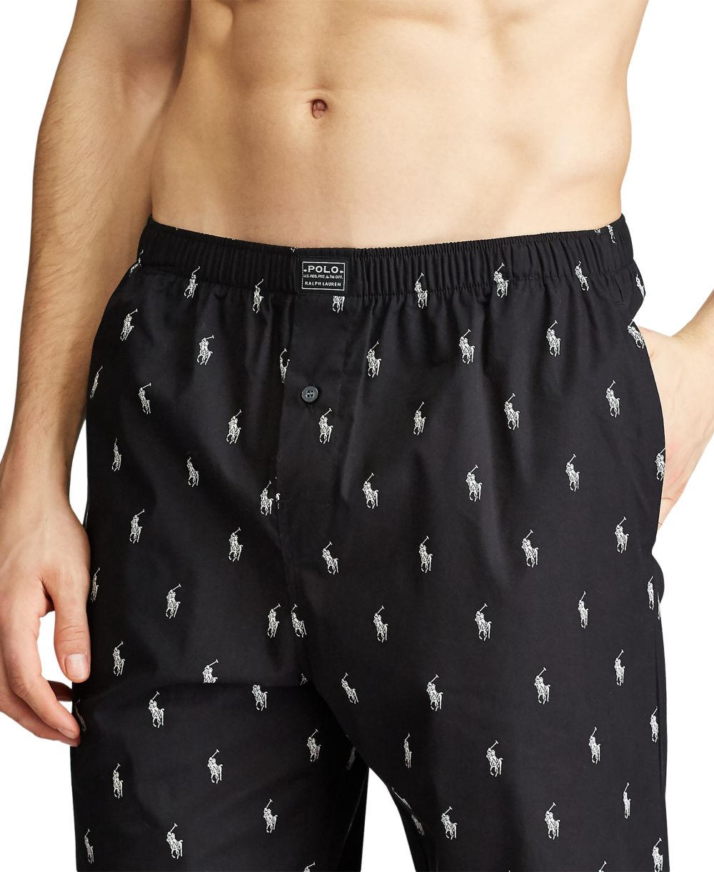 Men's Cotton Jersey Sleep Shirt & Polo Player Pajama Pants