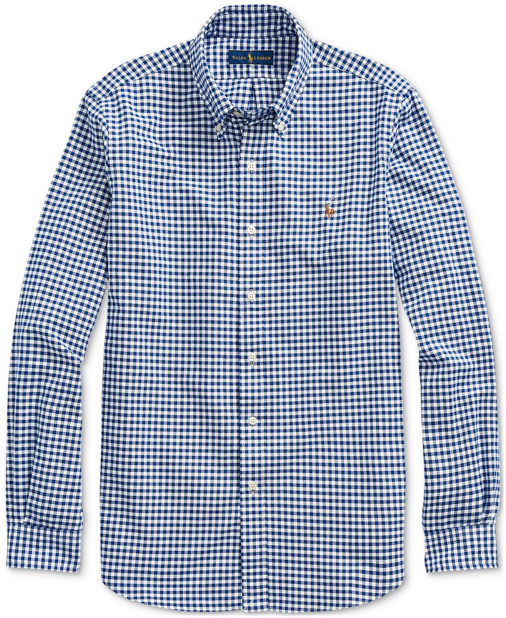 Men's Classic Fit Plaid Brushed Oxford Shirt