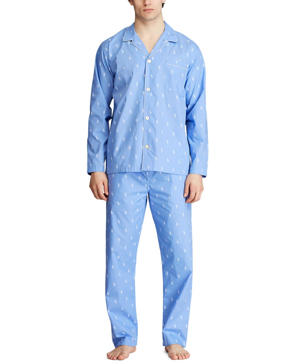 Men's All Over Polo Player Pajama Shirt