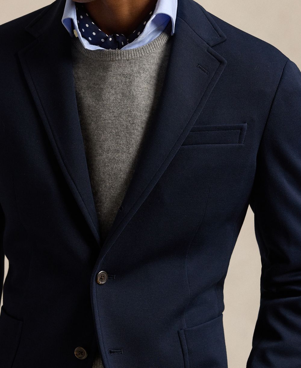 Men's Polo Soft Double-Knit Suit Jacket