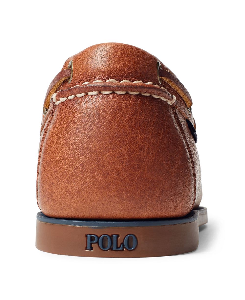 Bienne Tumbled Leather Boat Shoes