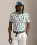 Men's Classic-Fit Print Mesh Polo Shirt