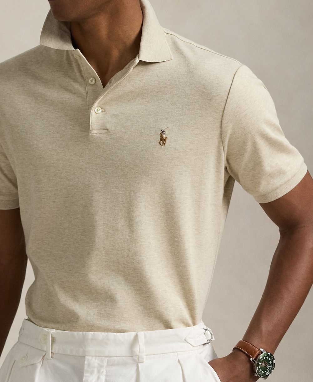 Men's Classic-Fit Soft Cotton Polo Shirt