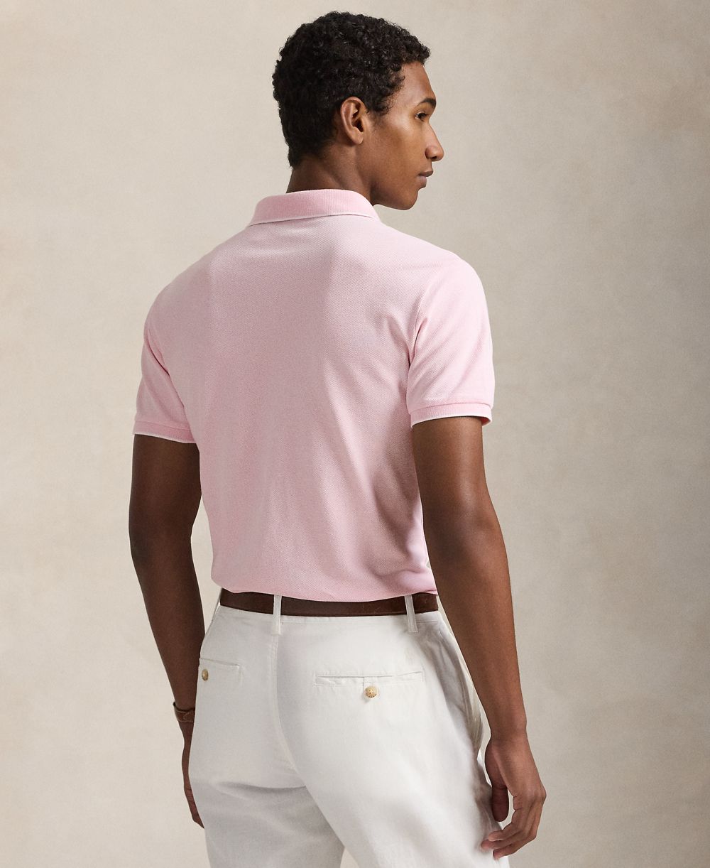 Men's Classic-Fit Stretch Oxford Mesh Polo Shirt