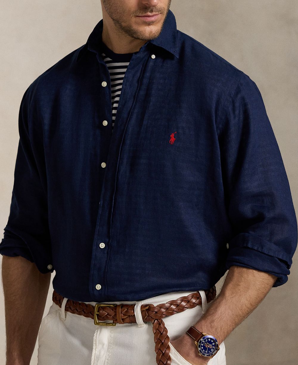 Men's Big & Tall Linen Shirt