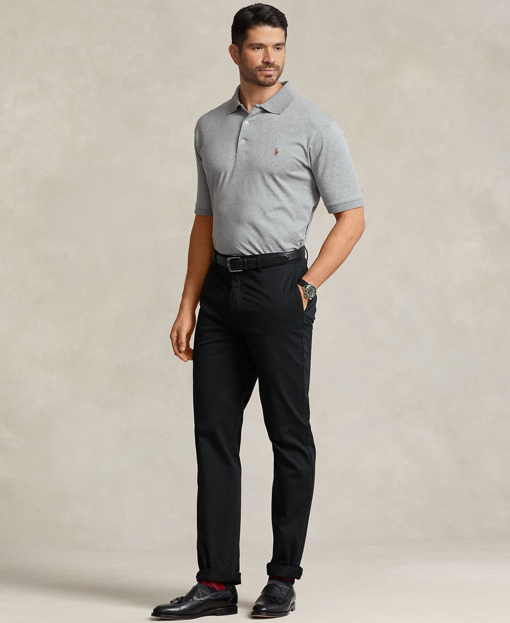 Men's Big & Tall Solid Polo Shirt
