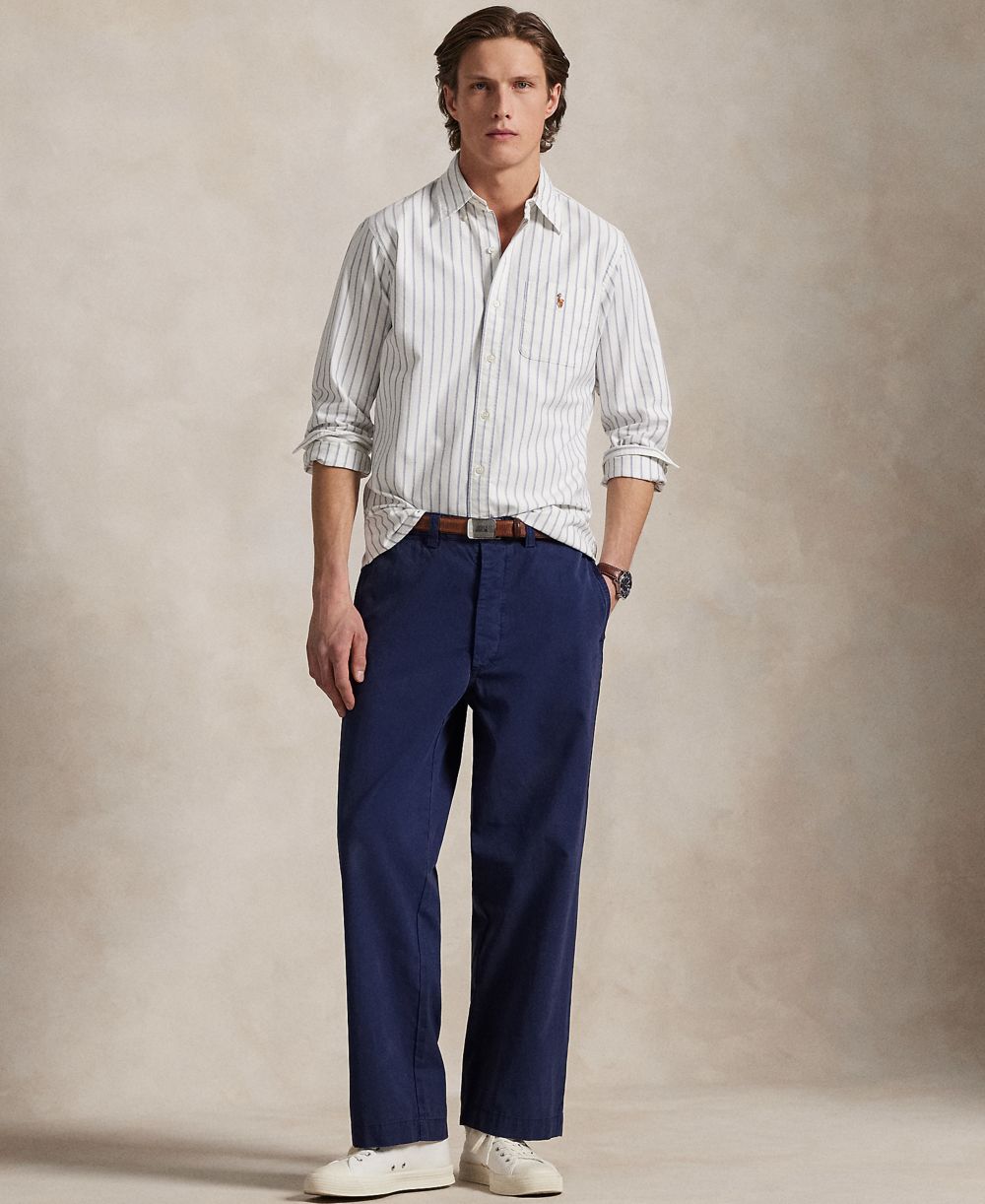 Men's Classic-Fit Striped Oxford Shirt