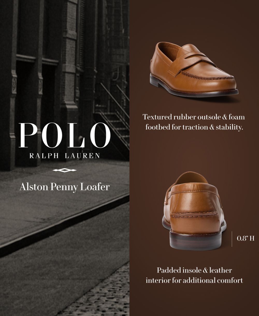 Men's Alston Leather Penny Loafers