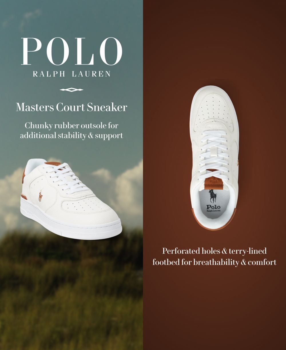 Men's Masters Court Lace-Up Sneakers