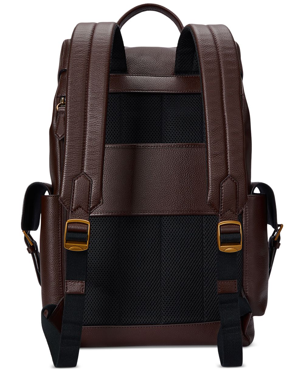 Men's Pebbled Leather Backpack
