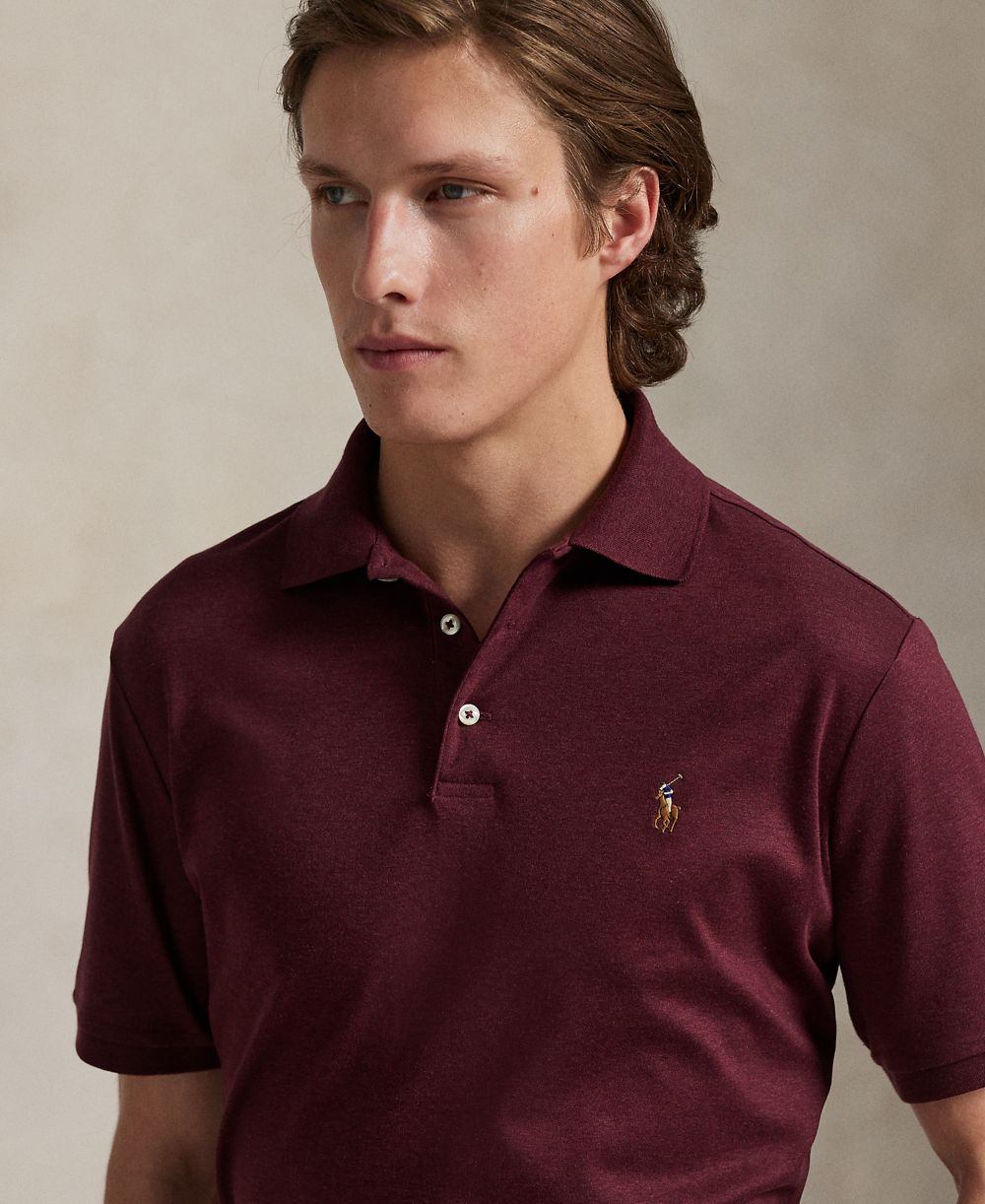 Men’s Slim-Fit Soft Cotton Polo Shirt