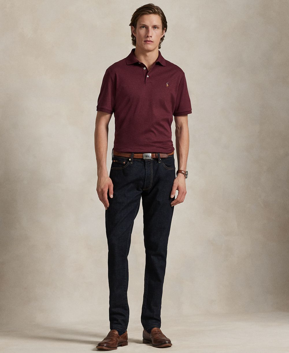 Men’s Slim-Fit Soft Cotton Polo Shirt