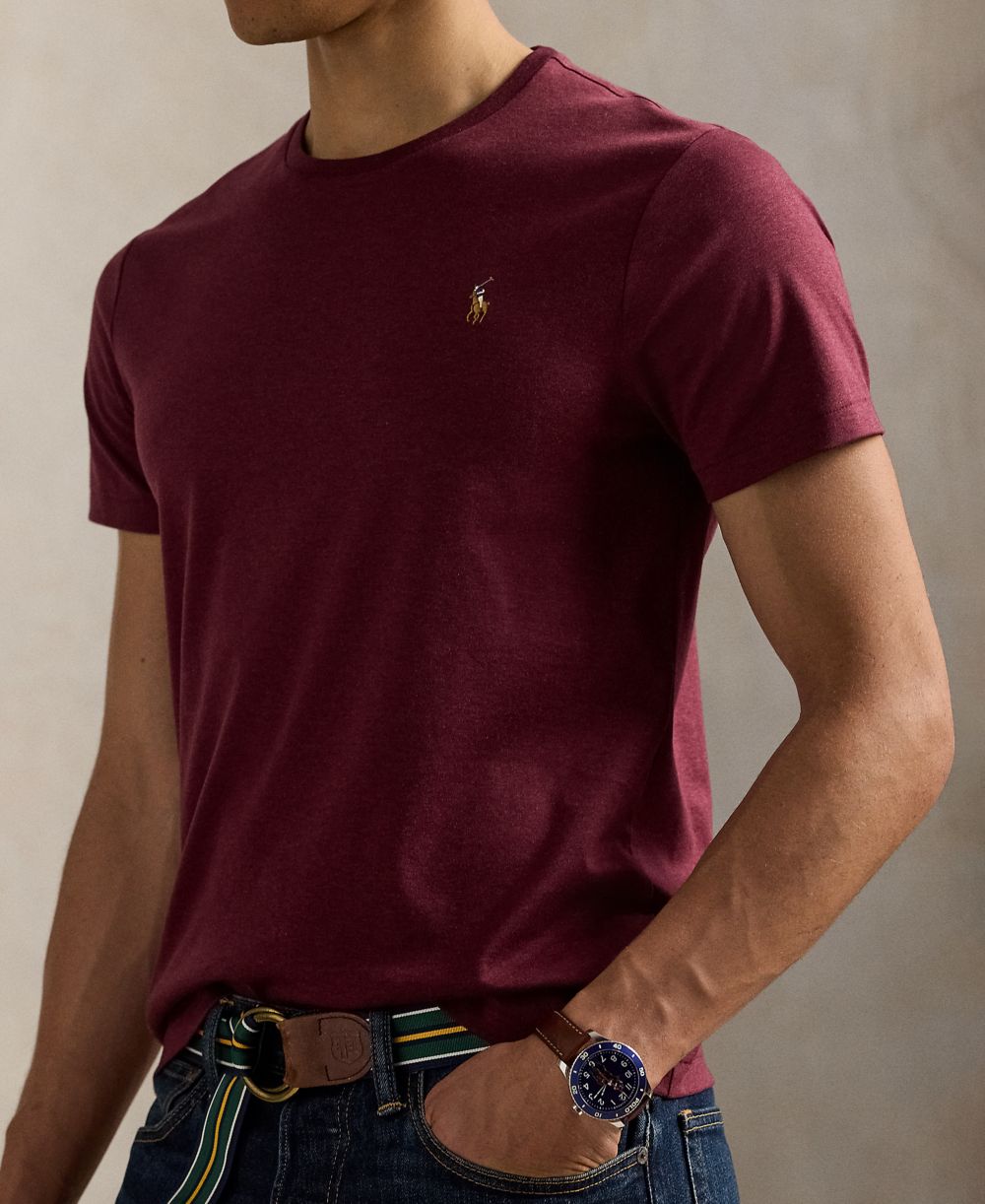 Men's Custom Slim-Fit Soft Cotton T-Shirt