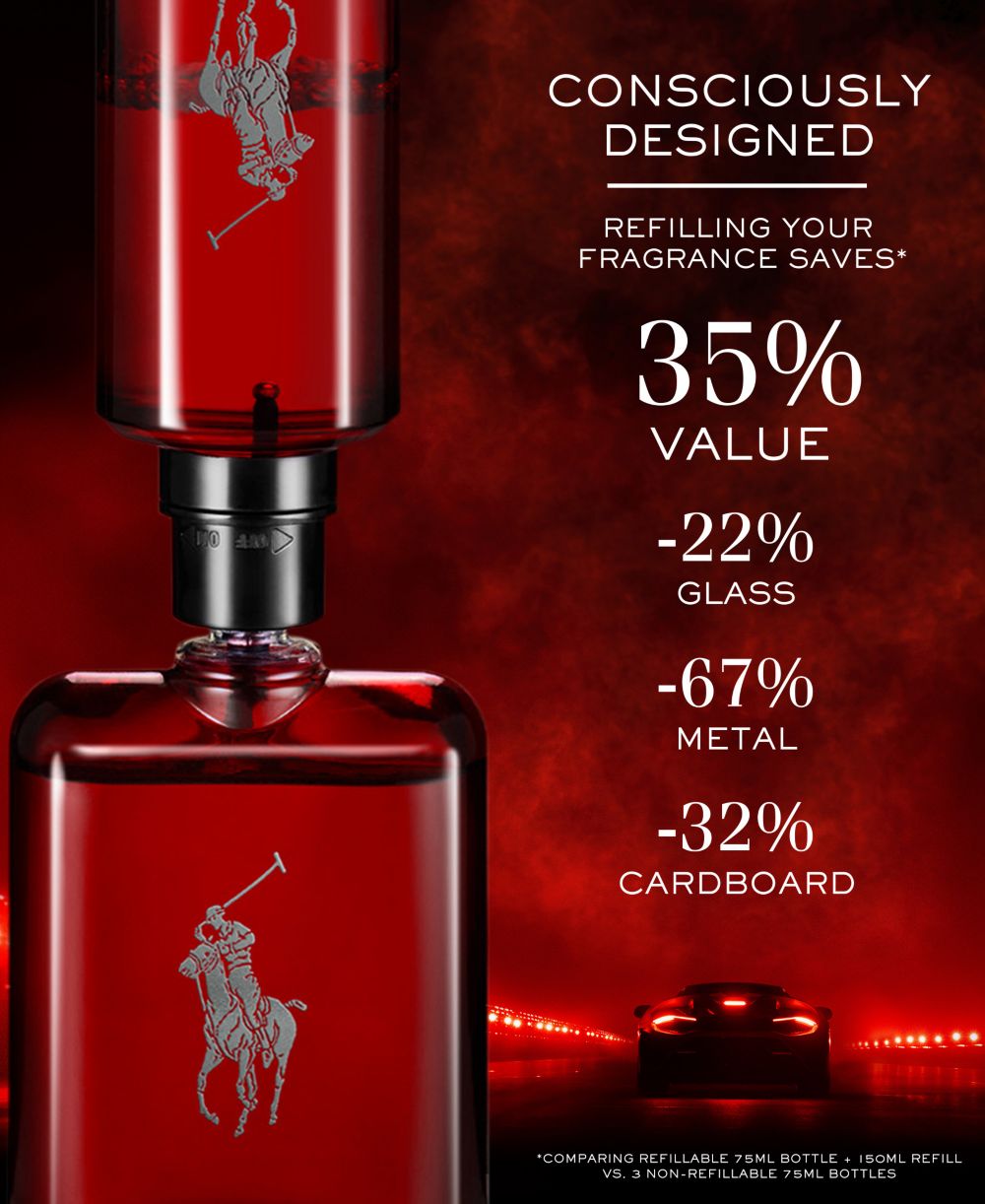 Polo Red Parfum Spray, 4.2 oz.