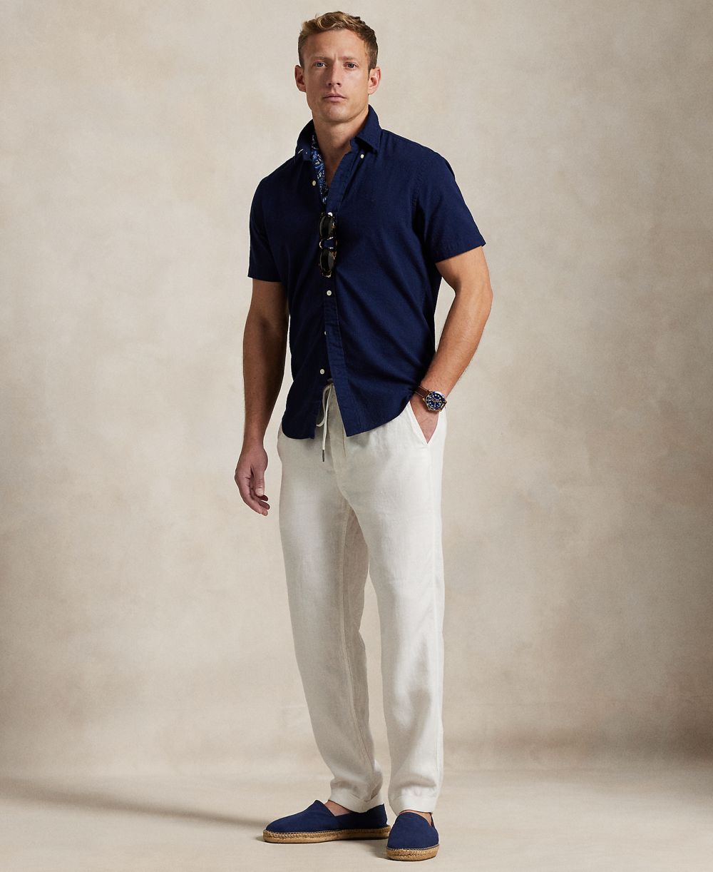 Men's RL Prepster Classic-Fit Seersucker Shirt