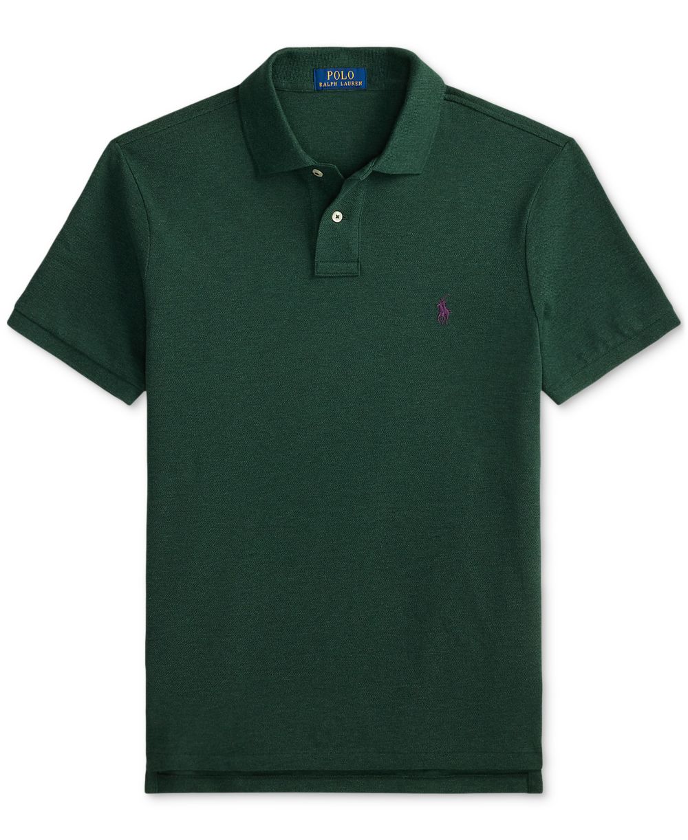Men's Custom Slim-Fit Mesh Polo Shirt