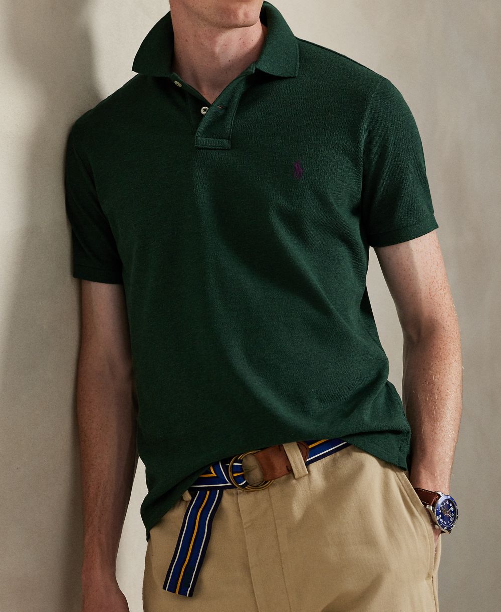 Men's Classic-Fit Mesh Polo Shirt