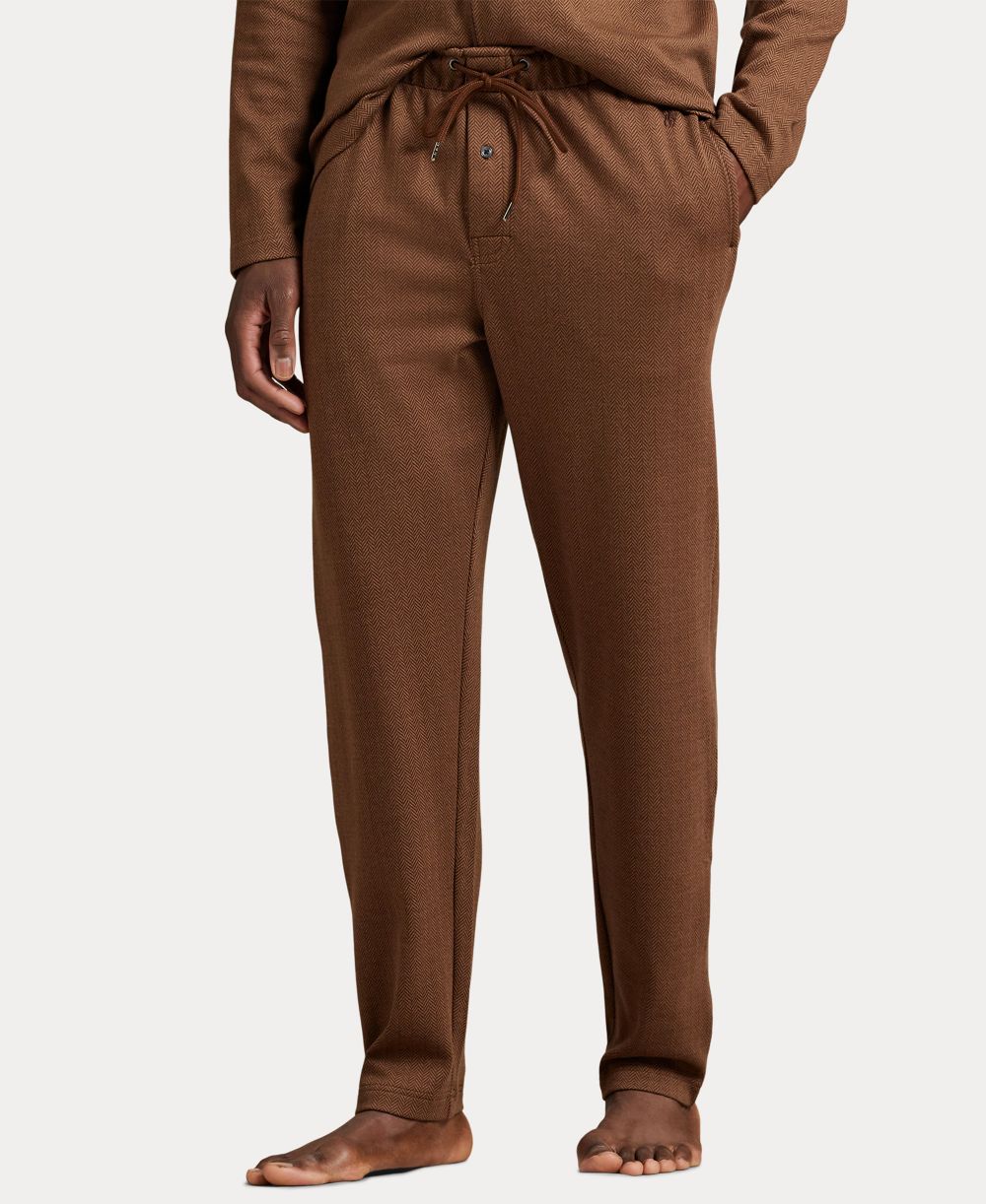 Men's Herringbone Drawstring Pajama Pants