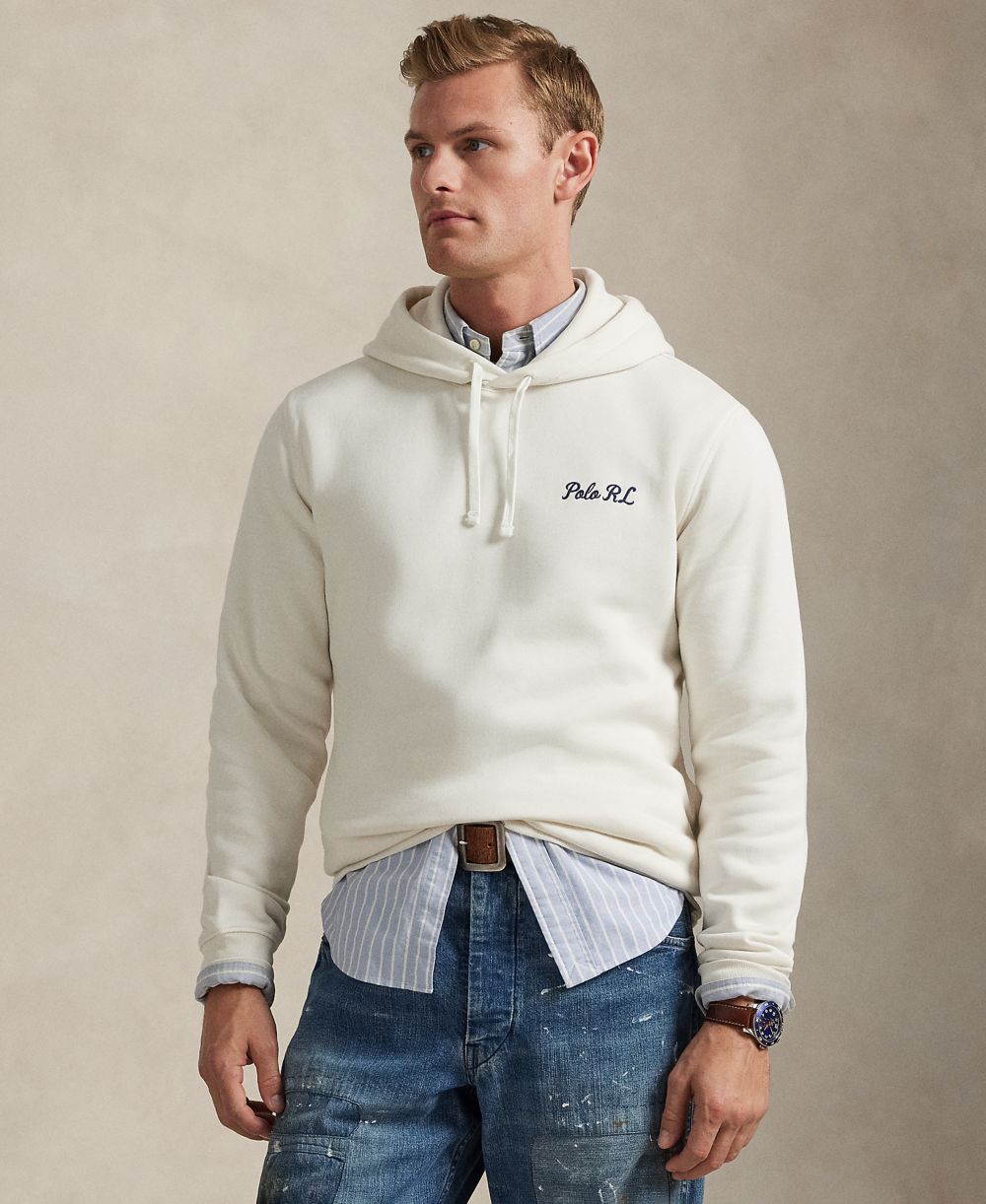 Men's Polo Bear Fleece Hoodie Sweatshirt