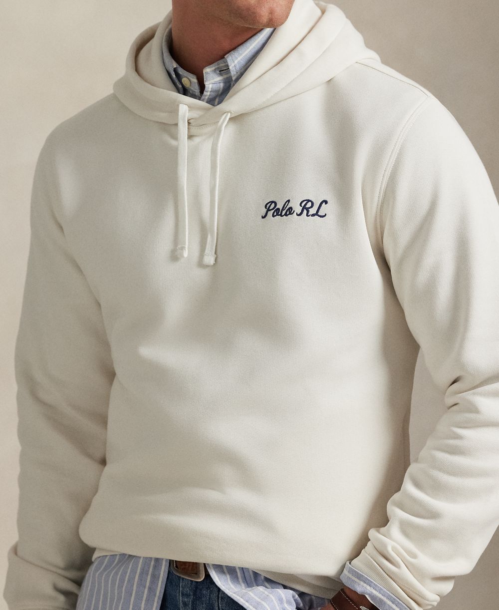 Men's Polo Bear Fleece Hoodie Sweatshirt