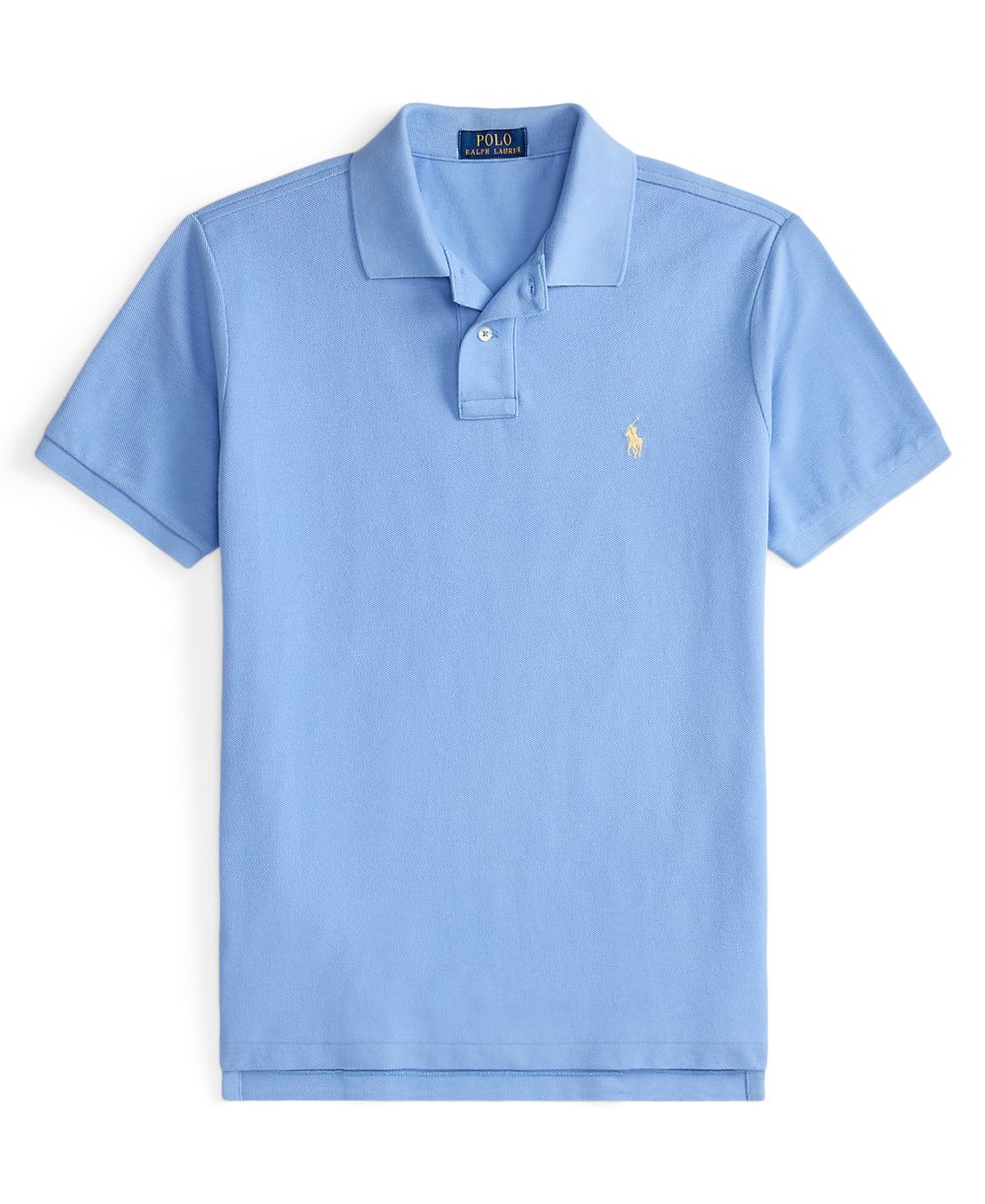 Men's Cotton Custom Slim Fit Mesh Polo Shirt