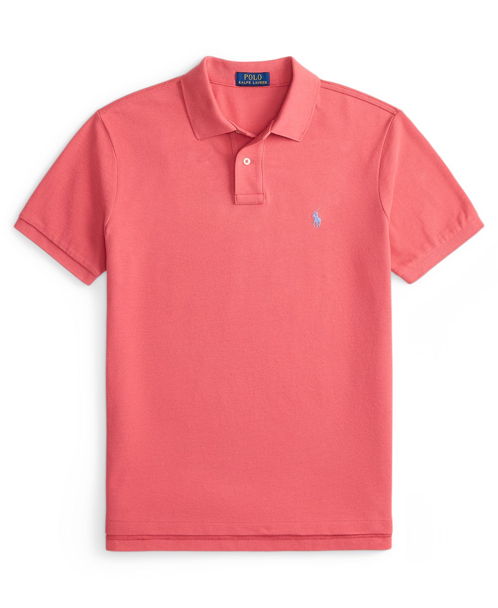 Men's Custom Slim-Fit Mesh Polo Shirt