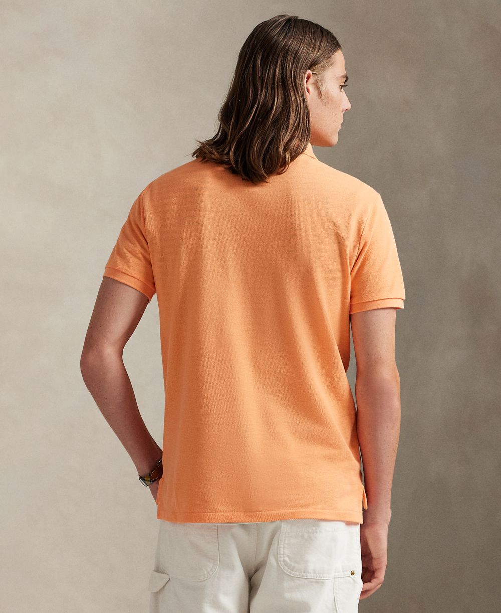Men's Cotton Custom Slim Fit Mesh Polo Shirt