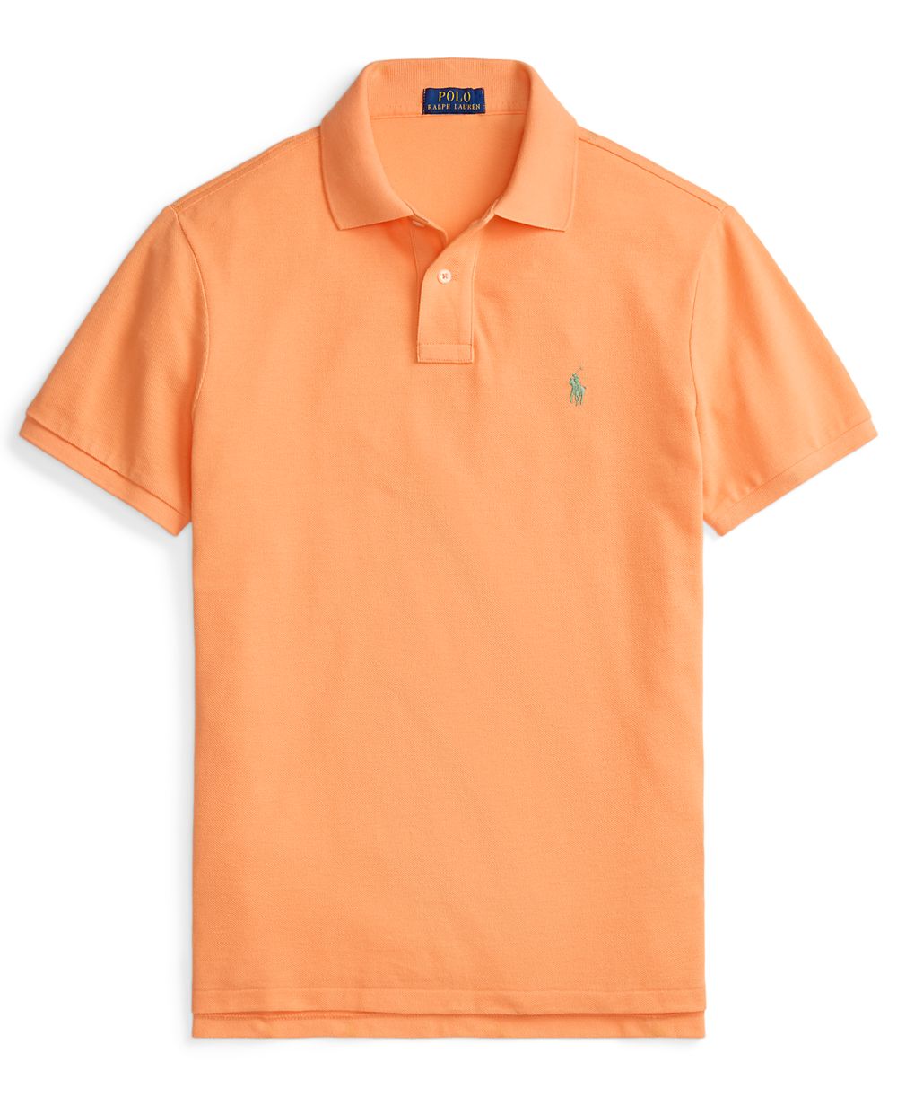 Men's Cotton Custom Slim Fit Mesh Polo Shirt