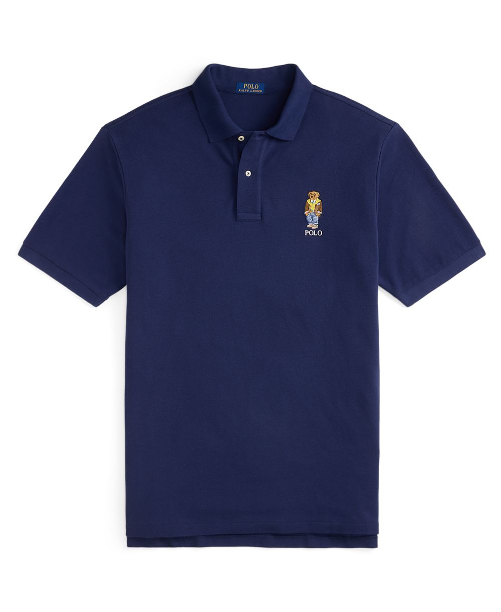 Men's Big & Tall Bear Embroidered Polo Shirt