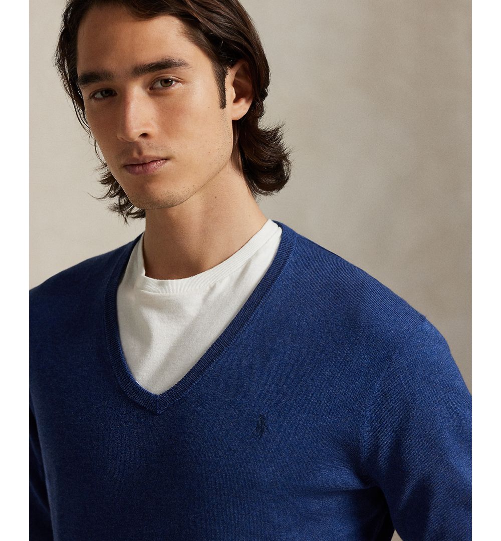 Men's Cotton V-Neck Sweater