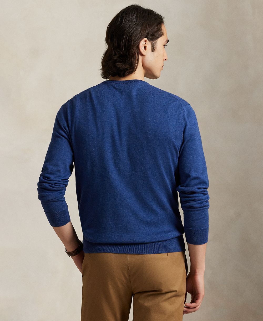 Men's Cotton V-Neck Sweater