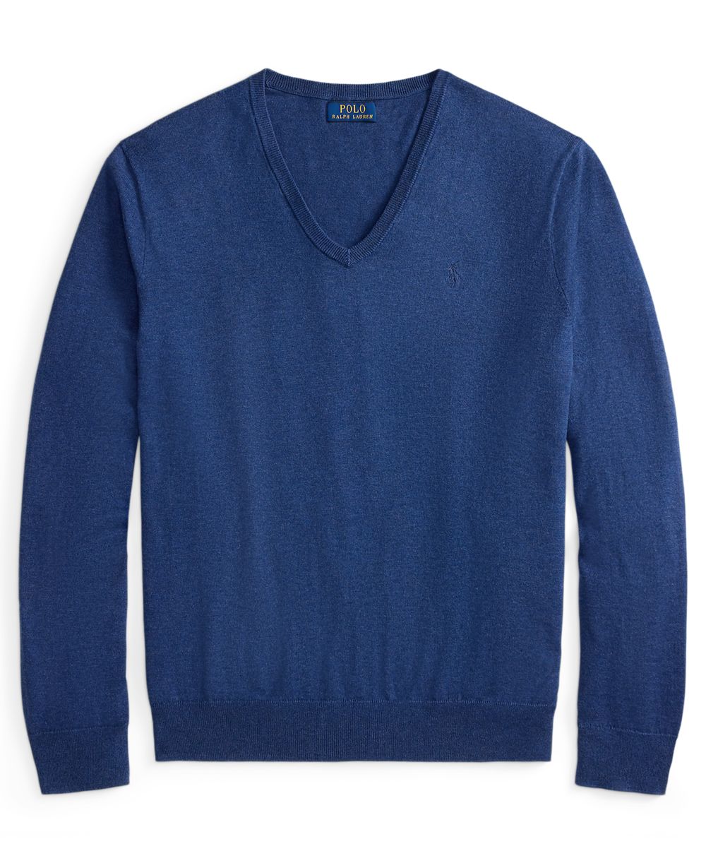 Men's Cotton V-Neck Sweater