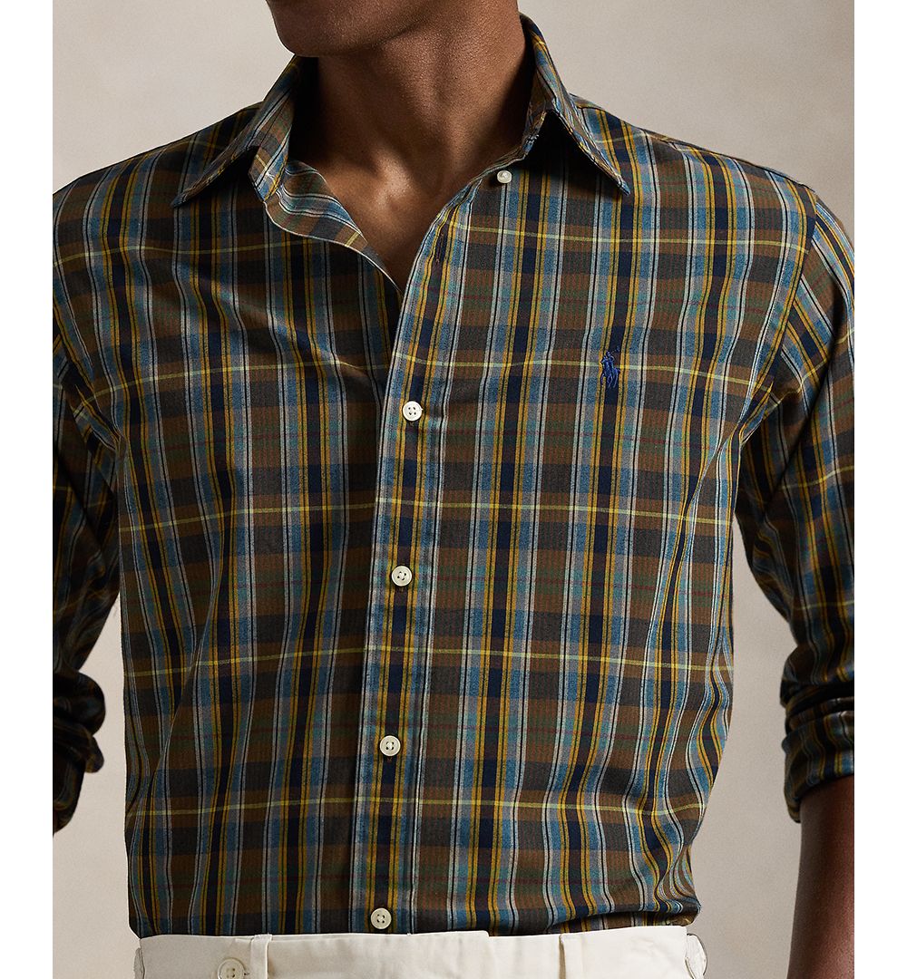 Men's Classic-Fit Plaid Performance Shirt
