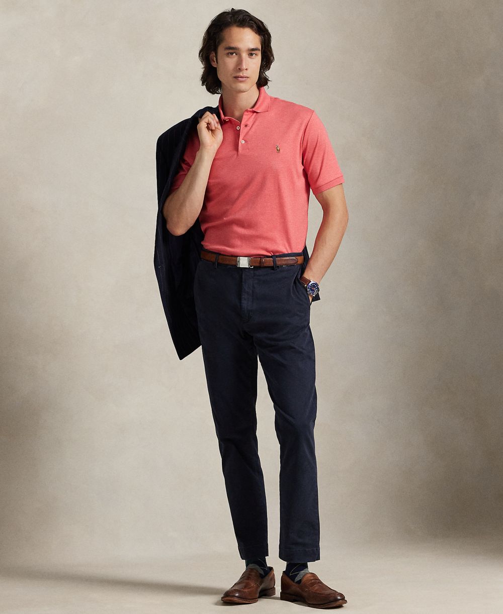 Men's Classic-Fit Soft Cotton Polo Shirt