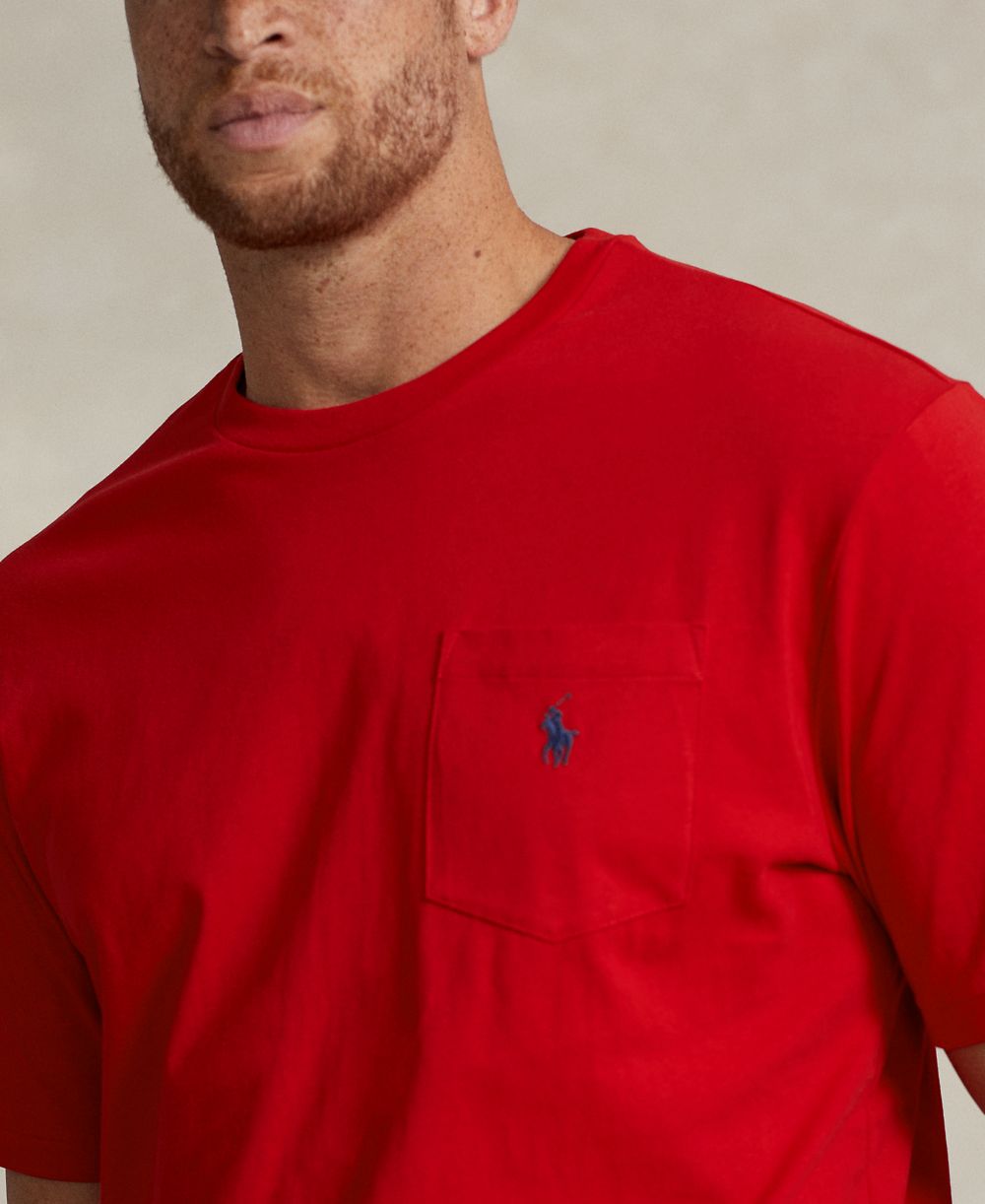 Men's Big & Tall Crew-Neck Pocket T-Shirt