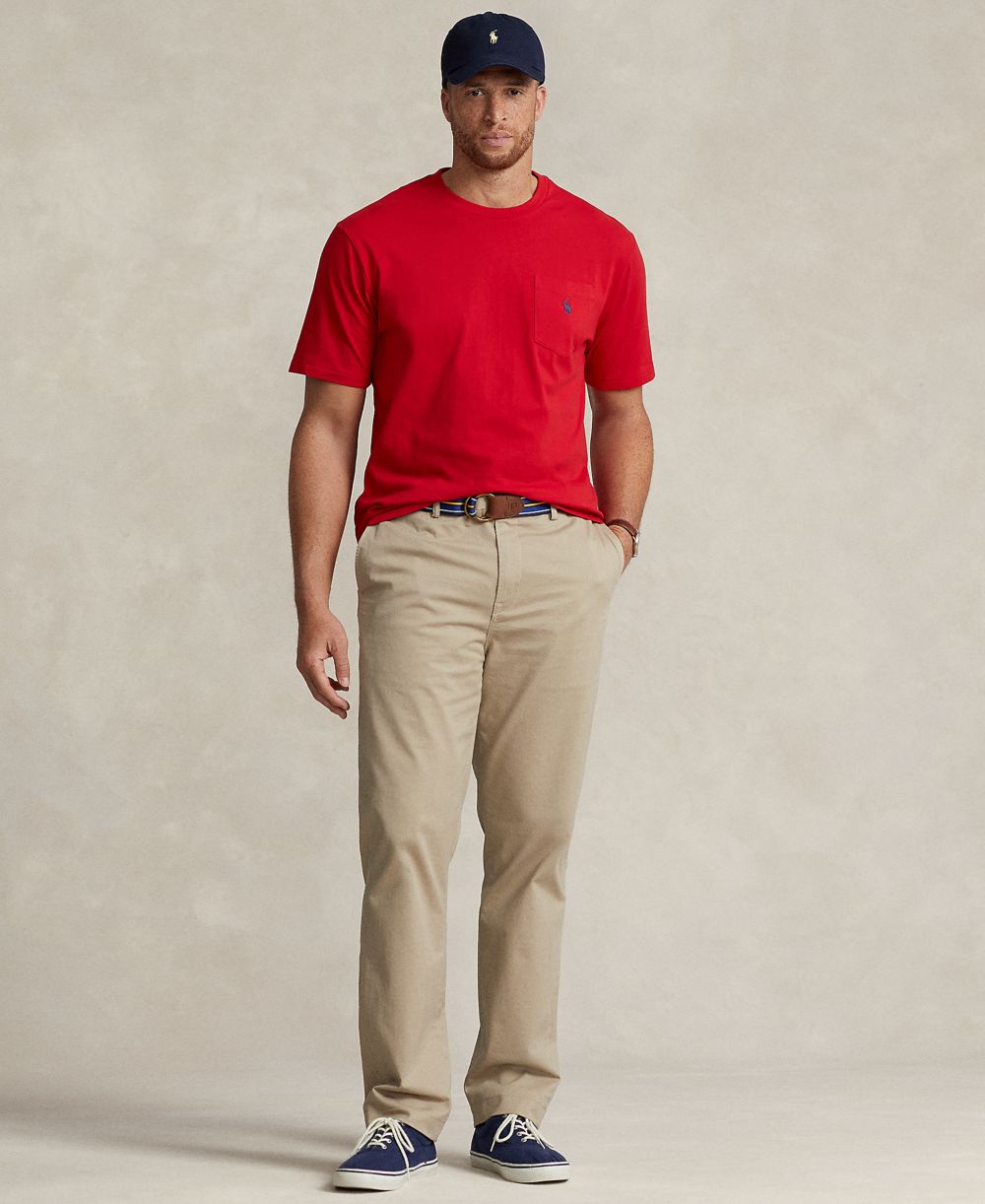 Men's Big & Tall Crew-Neck Pocket T-Shirt