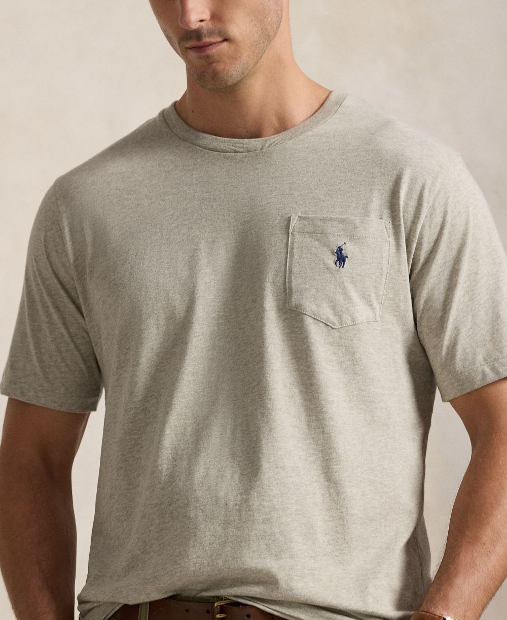 Men's Big & Tall Crew-Neck Pocket T-Shirt