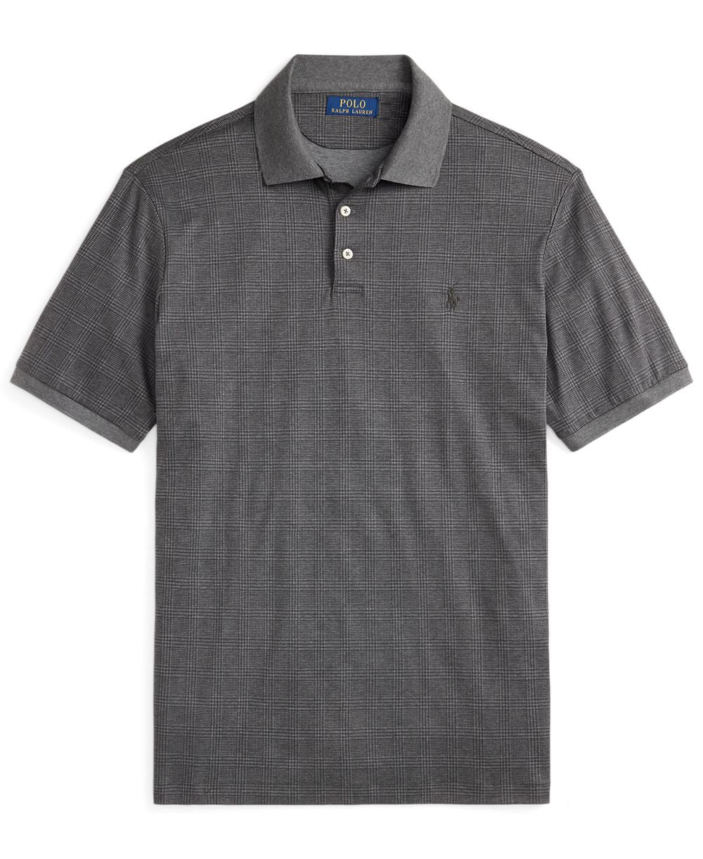 Men's Glen Plaid Polo Shirt