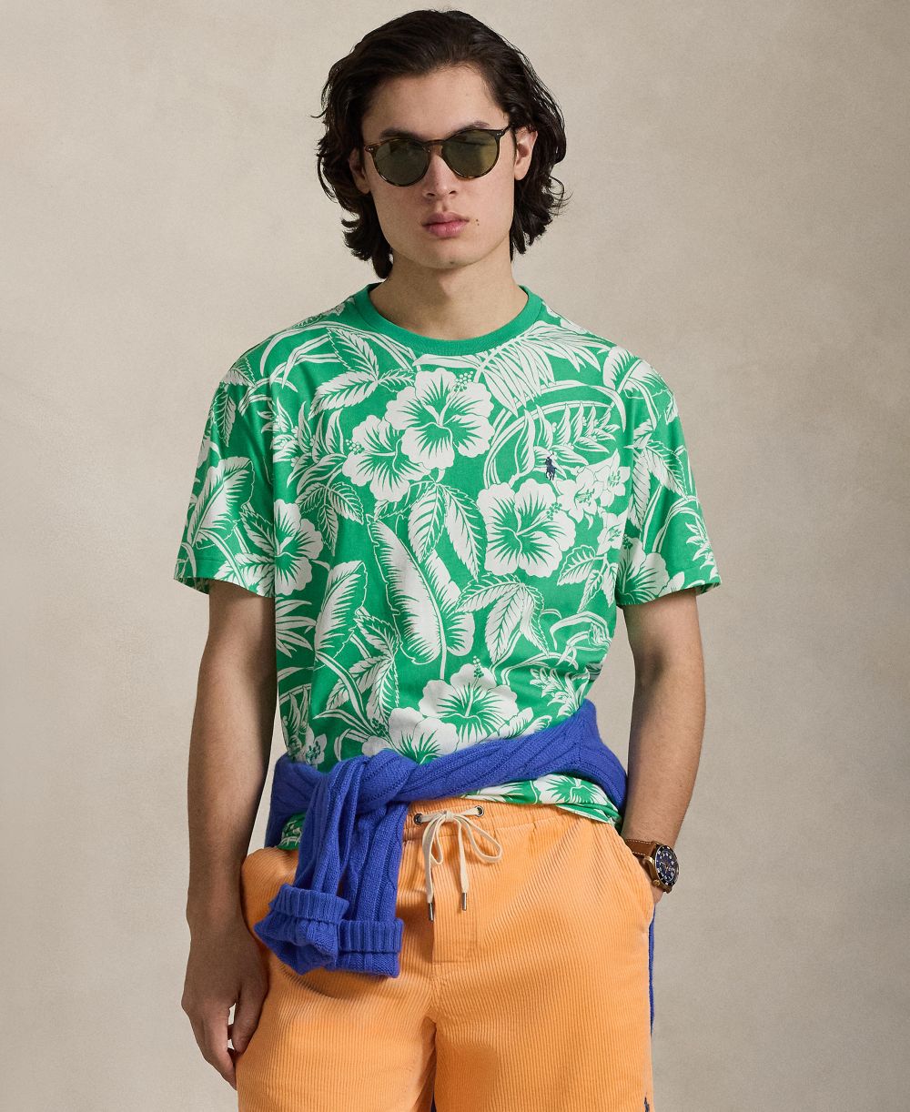 Men's Classic-Fit Tropical Jersey T-Shirt