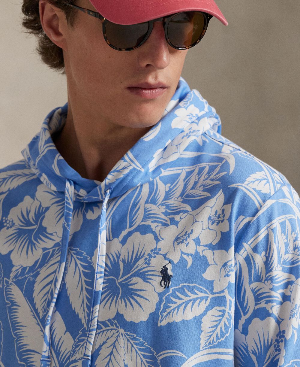 Men's Tropical Jersey Hooded T-Shirt
