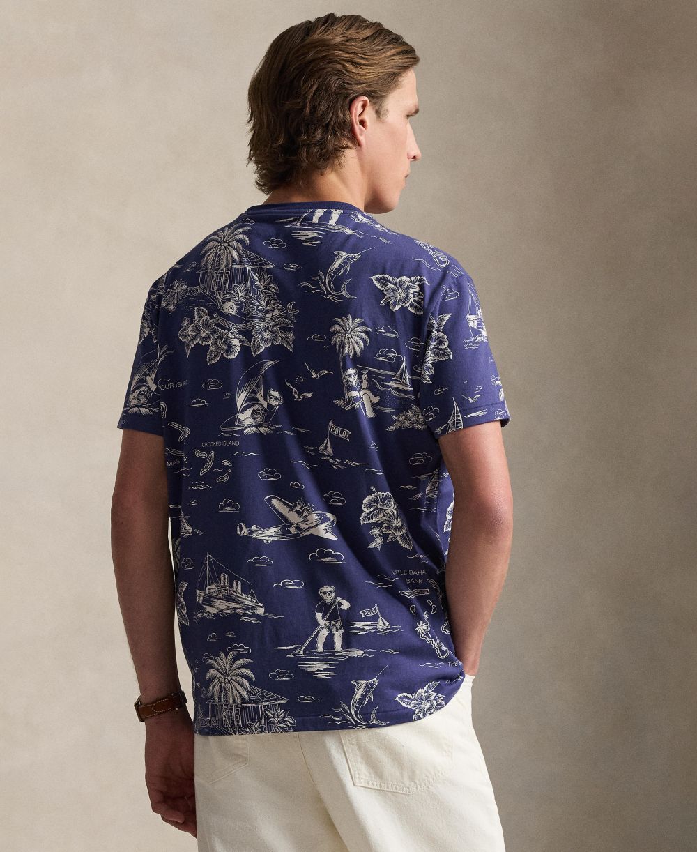 Men's Classic-Fit Tropical Jersey T-Shirt