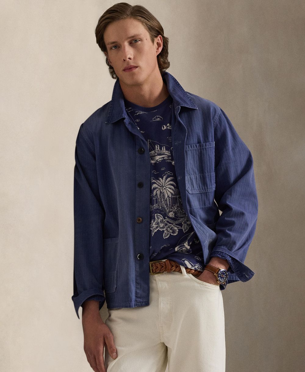 Men's Classic-Fit Tropical Jersey T-Shirt