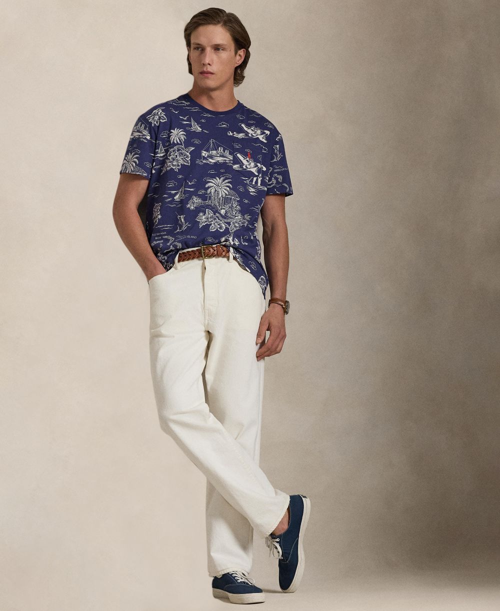 Men's Classic-Fit Tropical Jersey T-Shirt