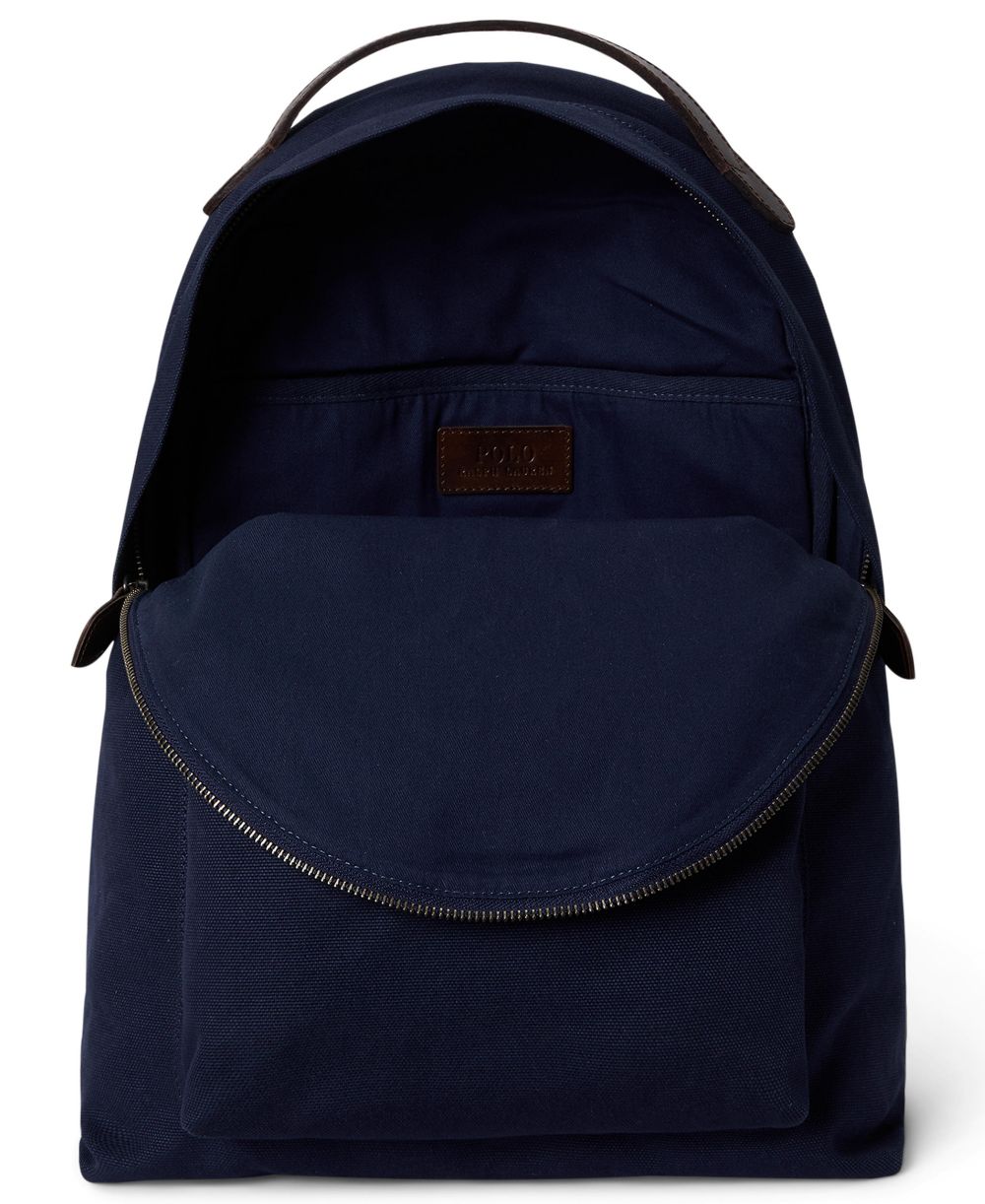 Men's Polo Bear Canvas Backpack