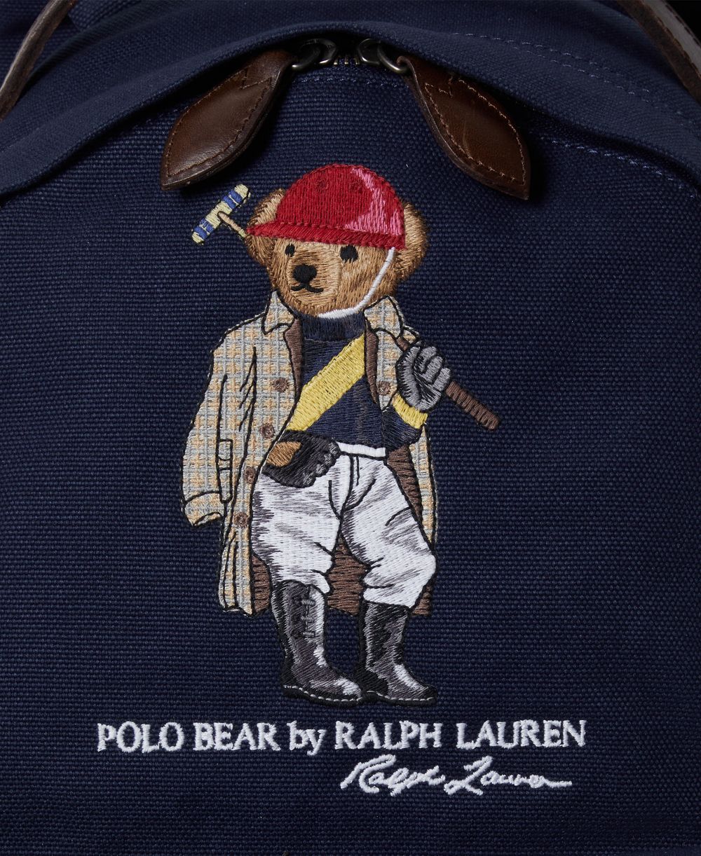 Men's Polo Bear Canvas Backpack