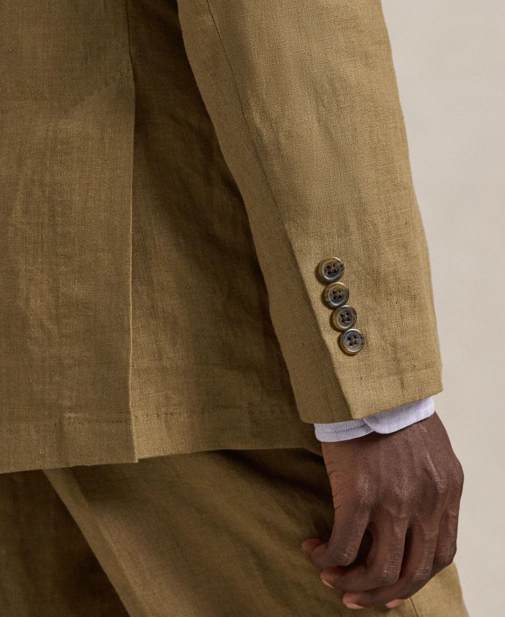 Men's Polo Soft Modern Linen Suit Jacket