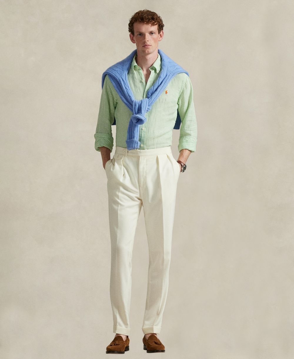 Men's Classic-Fit Linen Shirt