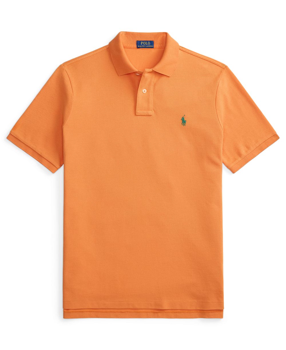 Men's Cotton Custom Slim Fit Mesh Polo Shirt
