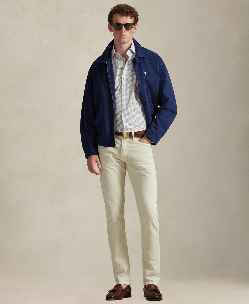 Men's Classic-Fit Plaid Stretch Poplin Shirt